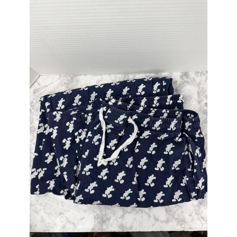 Disney Parks Pants Men's Large Navy Blue Mickey Mouse Lounge Pajamas
